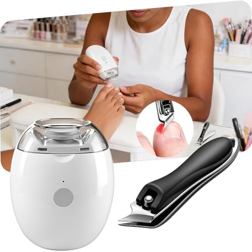 Cortador y Recortador de Uñas Eléctrico Automático 2026, Set de Cortadores de Uñas Oblicuos, Kit de Lima Eléctrica con Luz LED y 3 Velocidades, Ideal - imagen 1