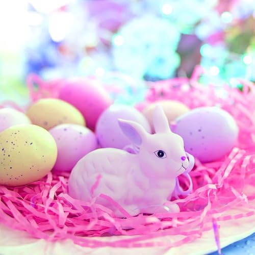 Ricluck Relleno de Papel Reciclable para Cestas de Pascua de 10.6 oz (300g) en 6 Colores, Ideal para Regalos y Decoración de Cestas - imagen 4