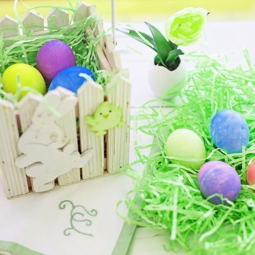 Ricluck Relleno de Papel Reciclable para Cestas de Pascua de 10.6 oz (300g) en 6 Colores, Ideal para Regalos y Decoración de Cestas - imagen 7