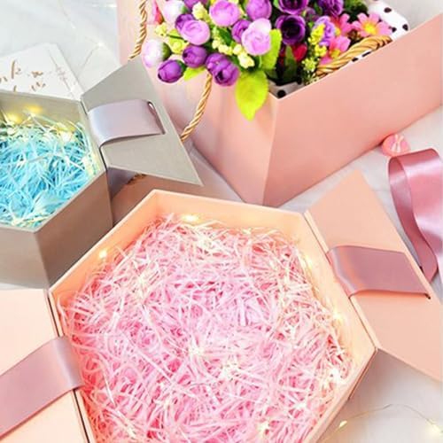 Ricluck Relleno de Papel Reciclable para Cestas de Pascua de 10.6 oz (300g) en 6 Colores, Ideal para Regalos y Decoración de Cestas - imagen 8