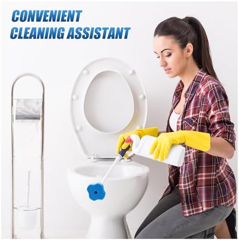 50 Piezas de Recargas para Cepillo de Inodoro, Cabezas de Reemplazo para Limpieza de Baño, Recargas Desechables Compatibles con Cepillos de Hogar, - imagen 7
