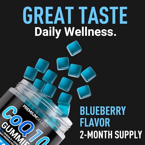 Gomitas de CoQ10 para Adultos 500mg – Sin Azúcar, 120 Gomitas – con Omega-3, Vitamina B3 y Zinc – Apoya la Salud del Corazón y Energía Celular - imagen 5
