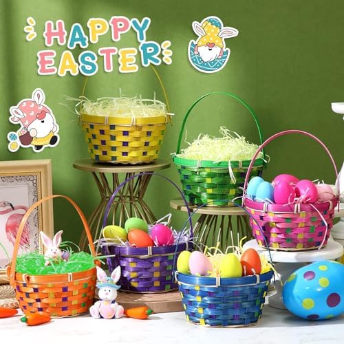 REJODA Papel de Relleno Arrugado para Regalos de Pascua en 6 Colores, 11 Oz, Ideal para Decorar Cestas y Fiestas, Ecológico y Reciclable - imagen 3
