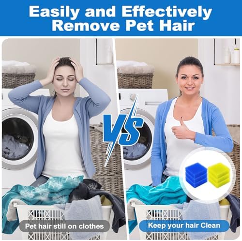 Removedor de Pelo de Mascotas 6PCS para Lavandería, Adhesivo Ultra para Secadora, Reciclable y Ecológico, Herramienta para Quitar Pelusa y Pelo de - imagen 3