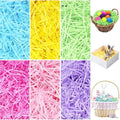 Papel de relleno reciclable de 10.6 oz (300g) para canastas de Pascua, césped de 6 colores para regalos, envoltura y decoraciones de fiesta de Pascua - imagen 1