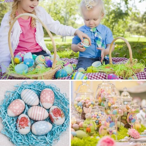 AouEtnay Relleno de Papel Triturado Reciclable de 12.6 oz para Cestas de Pascua, 6 Colores, Ideal para Regalos y Fiestas - imagen 6