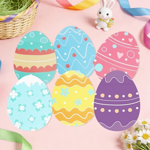 Soportes para Tarjetas de Regalo de Pascua - Paquete de 12 Fundas de Huevos de Pascua para Dinero y Tarjetas, Adornos para Fiestas Cristianas de - imagen 4