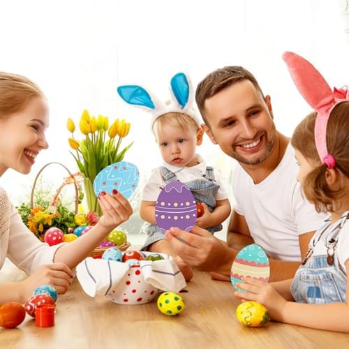 Soportes para Tarjetas de Regalo de Pascua - Paquete de 12 Fundas de Huevos de Pascua para Dinero y Tarjetas, Adornos para Fiestas Cristianas de - imagen 6