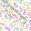 Papel de Regalo Fabllewavi Mini Roll de 1 Rollo para Pascua con Diseño de Conejito y Margaritas - 17in x 32.8ft para Manualidades y Fiestas de - imagen 1