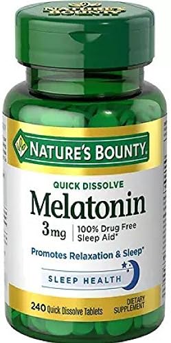 Tabletas de Melatonina de Nature's Bounty 3 mg, 120 tabletas (Paquete de 2) - imagen 1