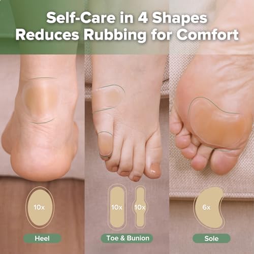 Paquete Variado de Almohadillas de Gel Haakaa – 36pcs de Vendajes Impermeables para Ampollas en Pies, Protección para Talones y Dedos, Almohadillas - imagen 3
