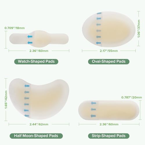 Paquete Variado de Almohadillas de Gel Haakaa – 36pcs de Vendajes Impermeables para Ampollas en Pies, Protección para Talones y Dedos, Almohadillas - imagen 8