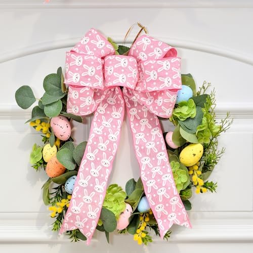 Cinta de Pascua Primavera Ribest, 2.5 Pulgadas, con Conejitos y Zanahorias, 4 Rollos de 20 Yardas para Manualidades y Decoración al Aire Libre - imagen 5