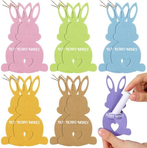 Gilprop 12 Piezas de Portamonedas de Fieltro para Regalos en Efectivo, Cesta Pastel para Tarjetas, Sorpresas DIY para Niños y Nietos (Multicolor) - imagen 1