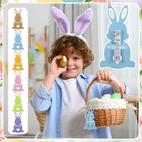 Gilprop 12 Piezas de Portamonedas de Fieltro para Regalos en Efectivo, Cesta Pastel para Tarjetas, Sorpresas DIY para Niños y Nietos (Multicolor) - imagen 3