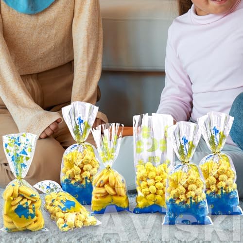 Bolsas de Regalo para Fiesta Eid Mubarak Aviski, 150PCS, Tema Ramadán, Celofán Transparente con Cierres Plateados, 10.6 × 5.1 pulgadas - imagen 4