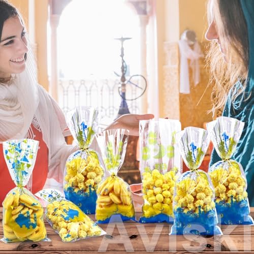 Bolsas de Regalo para Fiesta Eid Mubarak Aviski, 150PCS, Tema Ramadán, Celofán Transparente con Cierres Plateados, 10.6 × 5.1 pulgadas - imagen 5