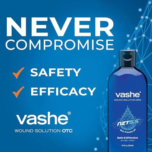 Vashe Solución para Heridas OTC | Limpiador de Heridas a Base de Ácido Hipocloroso | Cuidado de Heridas en Casa | pH Neutro y No Citotóxico | 8.5 Fl - imagen 4