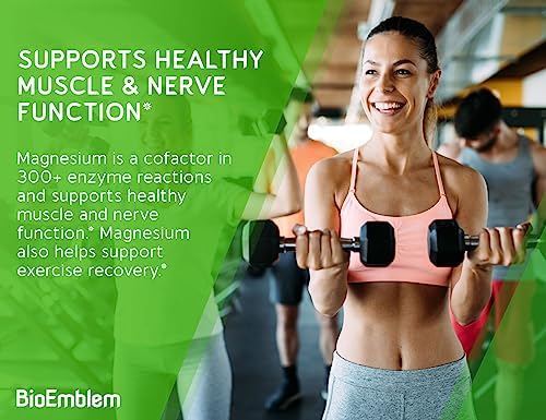 BioEmblem Complejo Triple de Magnesio | 300mg de Glicinato, Malato y Citrato de Magnesio | Alta Absorción, Vegano, Sin OGM, Sin Gluten | 90 Cápsulas - imagen 7