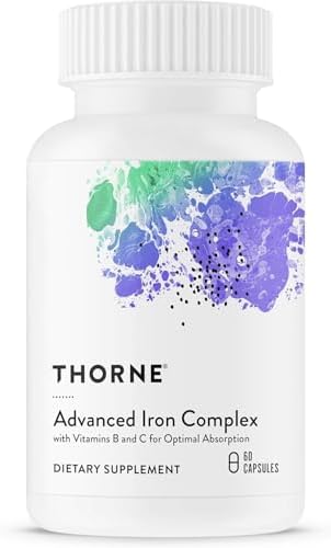 THORNE - Complejo Avanzado de Hierro - Fórmula Completa de Soporte Sanguíneo - Hierro Elemental, Ácido Fólico, Vitaminas B y C - Suplemento de Hierro - imagen 1
