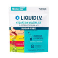 Liquid I.V.® Multiplicador de Hidratación Sin Azúcar - Paquete Variado: Frambuesa Melón, Limón Lima, Durazno Blanco, Uva Verde | Mezcla de Bebida - imagen 1
