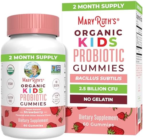 Probioticos para Niños MaryRuth Organics | Gomitas Veganas | Salud Digestiva y Inmunológica | 60 Unidades | Suministro para 2 Meses | Sin Gluten - imagen 1