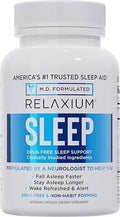 Relaxium Suplemento para Dormir Adultos - Fórmula Profesional | 5mg de Melatonina, Glicinato de Magnesio, Valeriana y Ashwagandha | Apoyo para el - imagen 1