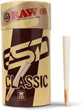 Conos RAW Clásicos King Size - Paquete de 100 - Papel Preenrollado de Larga Duración con Tips y Tubos de Empaque Incluidos - imagen 1