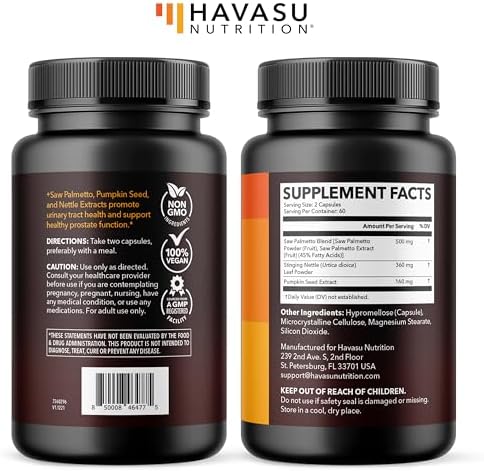 Suplemento de Saw Palmetto con Ortiga y Extracto de Semilla de Calabaza - Fórmula Avanzada 3X - Bloqueador de DHT, Salud Urinaria y Soporte - imagen 8
