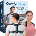 Corrector de Postura ComfyBrace - Faja Ajustable para Hombres y Mujeres - Soporte para la Espalda Media y Alta - Alivio de Dolor en Cuello, Hombros y - imagen 1