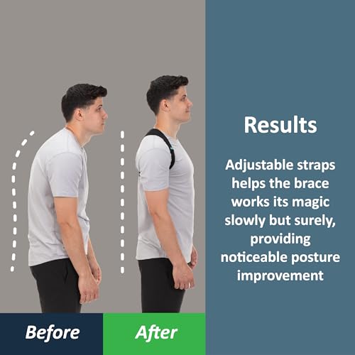 Corrector de Postura ComfyBrace - Faja Ajustable para Hombres y Mujeres - Soporte para la Espalda Media y Alta - Alivio de Dolor en Cuello, Hombros y - imagen 2