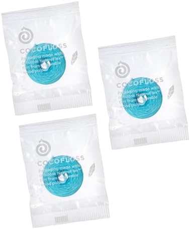 Cocofloss Refil de Hilo Dental Expandible de Cocolab, Hilo Dental con Cera Infusionado con Aceite de Coco, Vegano, Menta, Paquete de 3 Refills - imagen 1