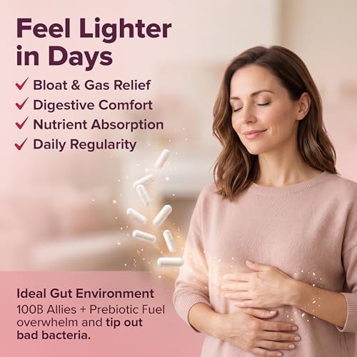 Probióticos Crudos para Mujeres Wholesome Wellness de Dr. Formulated, 100 Mil Millones CFUs, Cápsulas con Prebióticos y Enzimas Digestivas, - imagen 7