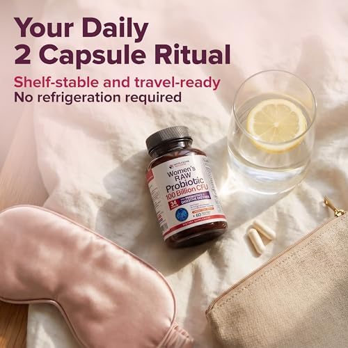 Probióticos Crudos para Mujeres Wholesome Wellness de Dr. Formulated, 100 Mil Millones CFUs, Cápsulas con Prebióticos y Enzimas Digestivas, - imagen 8