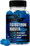 Gomitas Aumentadoras de Testosterona para Hombres, Suplemento Natural de Energía, Fuerza y Rendimiento, Sabor a Arándano - imagen 1