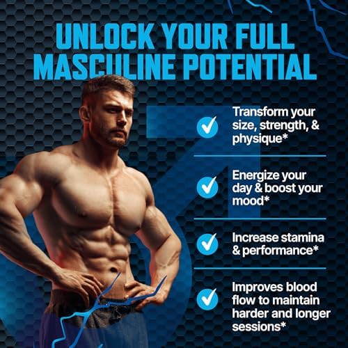 Gomitas Aumentadoras de Testosterona para Hombres, Suplemento Natural de Energía, Fuerza y Rendimiento, Sabor a Arándano - imagen 2