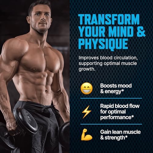 Gomitas Aumentadoras de Testosterona para Hombres, Suplemento Natural de Energía, Fuerza y Rendimiento, Sabor a Arándano - imagen 4
