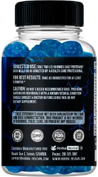 Gomitas Aumentadoras de Testosterona para Hombres, Suplemento Natural de Energía, Fuerza y Rendimiento, Sabor a Arándano - imagen 8