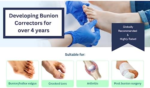 Caretras 2 Piezas Corrector de Juanetes para Mujeres y Hombres, Férula Ortopédica para Alivio del Dolor de Hallux Valgus, Separador de Dedos, Soporte - imagen 4