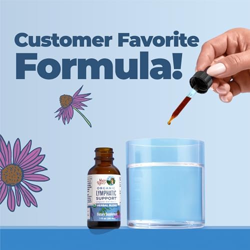 Gotas Líquidas de Soporte Linfático MARYRUTH'S Orgánicas USDA | Mezcla Herbal con Equinácea y Saúco | Verbena Azul | Vegano | Sin Alcohol | No GMO | - imagen 4