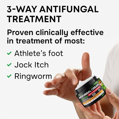 Crema Antifúngica SimplyVital 1% Clotrimazol - Tratamiento para Pie de Atleta, Picazón en la ingle y Tiña - 2oz - imagen 2