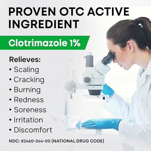 Crema Antifúngica SimplyVital 1% Clotrimazol - Tratamiento para Pie de Atleta, Picazón en la ingle y Tiña - 2oz - imagen 4