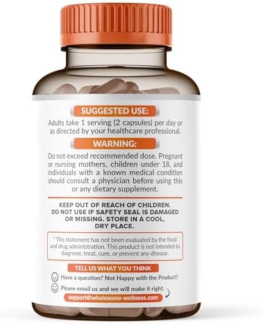 Cápsulas de Vitamina C Liposomal Wholesome Wellness (200 píldoras 1500mg) Alta Absorción, Refuerzo Inmunológico y de Colágeno, Soporte Inmunitario - imagen 8