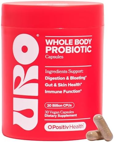 O Positiv URO Probiótico para Mujeres – Probiótico Todo en Uno para Salud Vaginal, Intestinal, de Piel y Oral – 20B+ CFUs, Raíz de Regaliz, Diente de - imagen 1