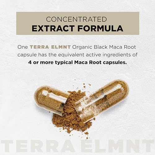 Cápsulas de Maca Negra Orgánica 40x con Ashwagandha - Suplemento para Hombres 40:1 - 100% Maca Peruana Gelatinizada en Polvo - imagen 3