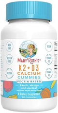 Suplemento de Calcio MARYRUTH'S Organics con Vitamina D y K2, 60 Gomas Veganas, 2 Meses de Suministro, Apoya la Salud Ósea y Articular, Sin Gluten, - imagen 1