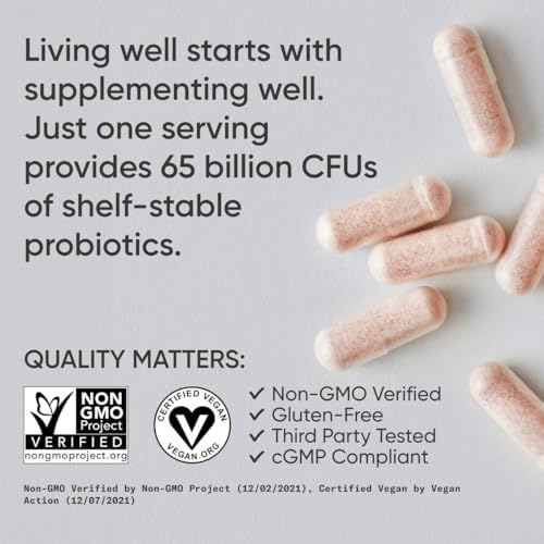 Probioticos para Mujeres Sports Research con Prebioticos, 65 Mil millones CFU - Cápsulas Veganas para Salud Digestiva - 30 Contenido - imagen 4