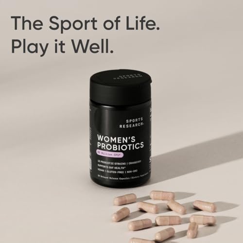 Probioticos para Mujeres Sports Research con Prebioticos, 65 Mil millones CFU - Cápsulas Veganas para Salud Digestiva - 30 Contenido - imagen 7