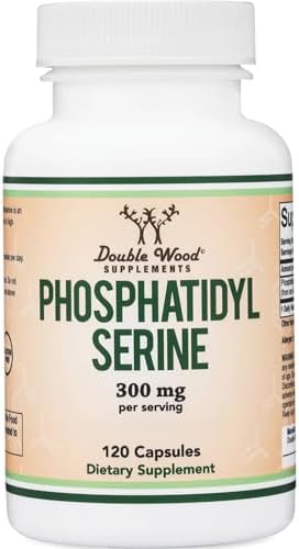 Suplemento de Fosfatidilserina 300mg por Porción, 120 Cápsulas (Complejo de Fosfatidilserina) de Double Wood - imagen 1