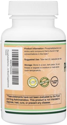 Suplemento de Fosfatidilserina 300mg por Porción, 120 Cápsulas (Complejo de Fosfatidilserina) de Double Wood - imagen 6